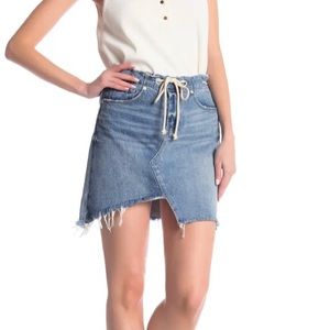 BlankNYC New Wave A-Line Asymmetrical Hem Denim Skirt 30 NWT